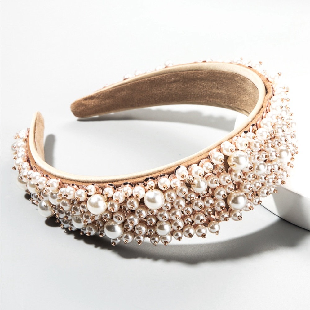 Faux-Pearl Hair Hoop